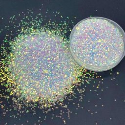 Paillettes holographiques pour ongles 10G 1/24 Laser épais irisé coloré rêve arc-en-ciel