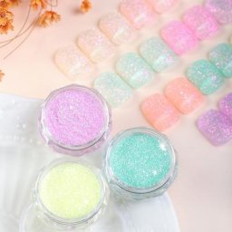 Aurora Sandy-Poudre de sucre bleu et violet paillettes de coulée cristal de diamants paillettes