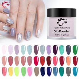 TP-Poudre à ongles longue durée 28g paillettes pour salon de manucure acrylique sans lampe