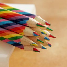 Ensemble de Crayons de couleur concentriques arc-en-ciel fournitures scolaires d'art Kawaii pour