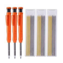 Crayons de charpentier solides avec jeu de recharges ensemble de crayons mécaniques outil de