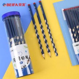 Beifa – crayons à trous triangulaires en bois lot de 12 ou 30 pièces sans plomb stylos stylos