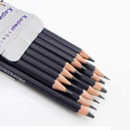 Ensemble de Crayons Professionnels pour Dessin Artistique Croquis Noir Simple Kit pour Garçon