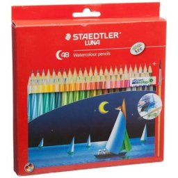 Staedtler-Ensemble de crayons d'interconnexion avec pinceau crayons à dessin colorés 12 24 36/48
