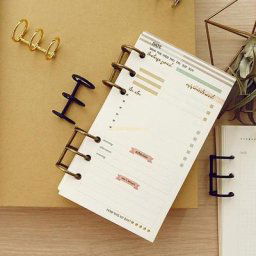 Réinitialisation D.lique à 3 Trous pour Carnet de Notes Accessoire de Reliure pour Journal Intime