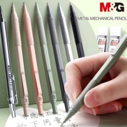 M & G-Crayon mécanique en métal recharge de plomb papeterie d'écriture pour étudiants crayons