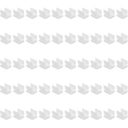 Lot de 50 porte-stylo adhésif de couleur blanche pour coller sur tableau blanc bureau voiture