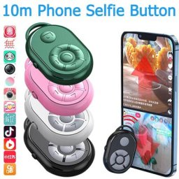 Bouton de commande à distance de 10m Bluetooth 5.0 compatible avec téléphone portable Selfie
