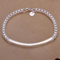 Buyinbest – Bracelet à breloques en argent pour femmes bijoux classiques élégant tendance vente