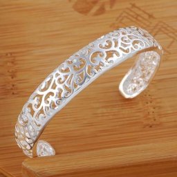 Buyinbest-Bracelet rétro simple pour femme Bnavy couleur argent bijoux élégants mode directe
