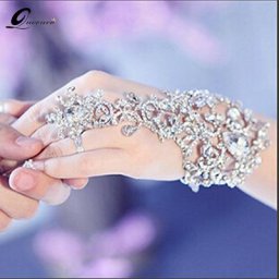 Bracelets pour Patients Accessoires de Mariage Équipés à la Main Bijoux en Strass pour