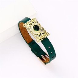 Bracelet en cuir plaqué or pour couple design de bijoux en métal tempérament exquis cadeau de