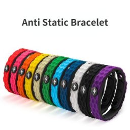 Bracelet en silicone étanche sans fil pour hommes et femmes artefact antistatique du corps humain