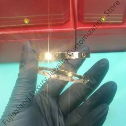 Bracelet à vis en argent 925 pour hommes et femmes bijoux arc-en-ciel en or 18 carats or