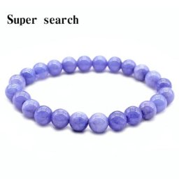 Bracelet en pierre de calcédoine naturelle pour femme bracelet en cristal violet commandé priez le