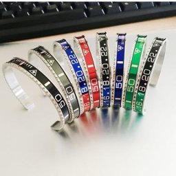 Bracelet de couple en acier inoxydable avec chiffres de vitesse bracelet de manchette bijoux de