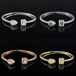 LXOEN-Bracelet ouvert réglable en argent en forme de formage pour femme bijoux de style punk