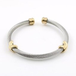 Bracelets à fil de fer pour hommes et femmes breloques croisées à rayures charmantes bijoux
