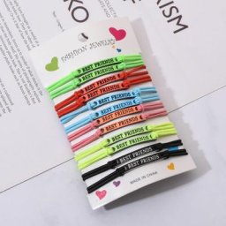 Kit de bracelets tressés élastiques meilleurs amis bonne chance jésus bijoux pour enfants BFF