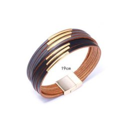 Bracelet personnalisé pour femme bracelets en alliage assortis bracelets en cuir avec structure
