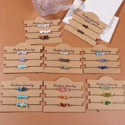 Bracelet de perles en pierre naturelle irrégulière de 5-8mm pour femmes et hommes corde réglable
