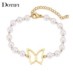 Bracelets en acier inoxydable pour femmes bijoux en forme de crabe de dessin animé pendentif à la