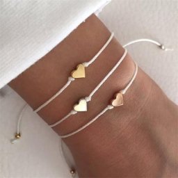 Ensemble de bracelets maman et moi pour la rentrée scolaire bracelet petit cœur cadeau de