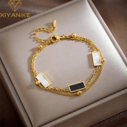 XIYANIKE – Bracelet carré en acier inoxydable 316L pour femmes bijou géométrique nouvel arrivage