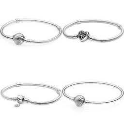 Bracelet jonc en argent regardé 925 avec breloque perle arbre généalogique coeur coquillage