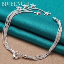 Bueench – Bracelet étoile à pampilles en argent Sterling 925 pour femmes bijoux de fête de