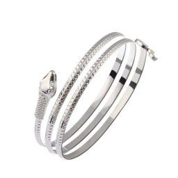 Bracelet pour le haut du bras avec bobine métallique manchette en forme de serpent Simple
