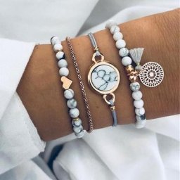 Tocona – ensemble de bracelets de cheville pour femmes chaînes cordes ajustables fait à la main