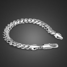 Bracelet en argent regardé 925 pour homme Jooptics authentiques Bijoux punk rock Argent pur Cool