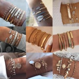 Tocona-Bracelets à pampilles dorés bohèmes pour femmes coquille d'été pierre de cristal clair