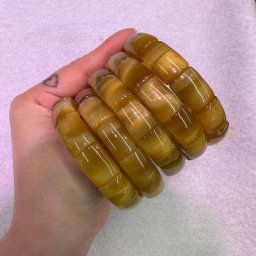 UTO-Bracelet de Perles en Œil de Tigre Jaune de Qualité AAA Bijoux en Pierres Précieuses Naturelles