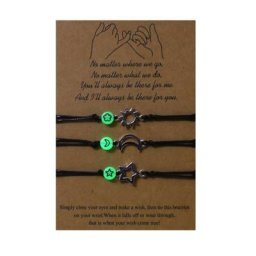 Bracelet tissé à breloques soleil lune et étoile perle Shoous bracelets WNship bijoux de mode