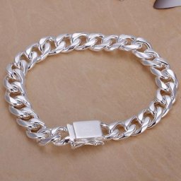 Bracelets couleur argent pour hommes et femmes bijoux de haute qualité design populaire chaîne