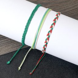 Bracelet tressé Boho Warm Line pour hommes et femmes bracelet de couple coloré bracelets faits à