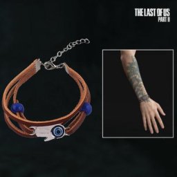 The Last of Us-Bracelets de cosplay en cuir pour hommes et femmes Ellie Dina Evil Eye Perles