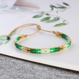 KELITCH-Bracelet à breloques Boho pour hommes et femmes perles colorées faites à la main bijoux de