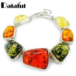 Bracelets et Bracelets Imitation de miel multicolore Imitation baltique 22CM de Long Bracelets