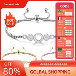 Bracelets perlés couleur or pour filles bijoux ajustables manchette en acier inoxydable cadeau