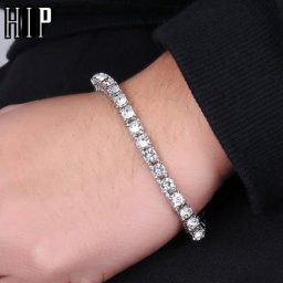 Hip Hop-Bracelet de tennis pour hommes et femmes 1 Nucleo 2pcs Knowing CZ Iced Out bal