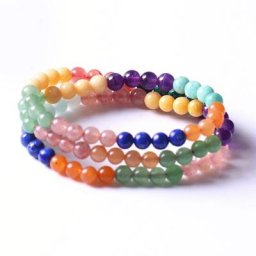 Bracelet en Lapis naturel cristal fraise améthyste 3 cercles multifonctionnel cadeau