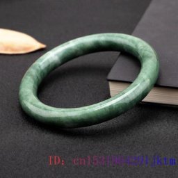 Bracelet jonc vert diversifié pour femme amulette chinoise bijoux de charme pierre précieuse