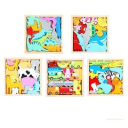 Puzzle interactif en forme de Y4UD jouet d'apprentissage précoce pour enfants développement du