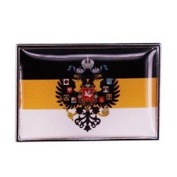 Badge de drapeau National russe impérial noir jaune blanc Double aigle drapeaux Empire russe