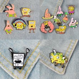 Broche en éponge de dessin animé pour bébé règle mignonne à la mode accessoires pour vêtements SR