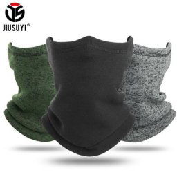 Bandeau en polaire pour homme et femme cache-cou chaud demi-visage écharpe capuche Bandana