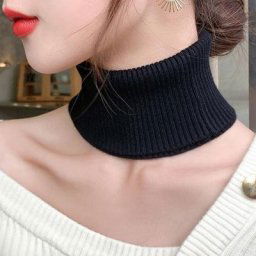 Pull en cachemire pour hommes et femmes Protection du cou faux col couverture résistant au